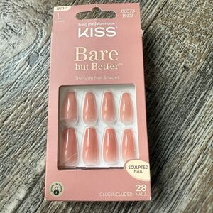 Kiss Nails Bare but Better Long Coffin